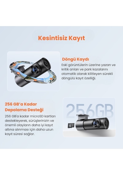 70mai M310 Plus 2K Ön Araç Kamerası