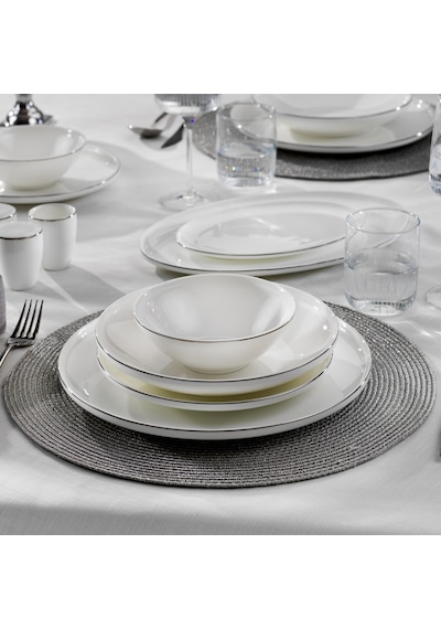 Schafer Chance Platin Yemek Takımı 56 Parça-platin Beyaz - Platin