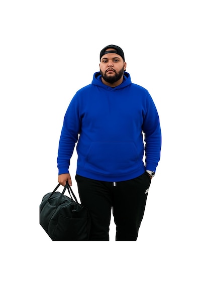 Benroma 3 İplik Penye Büyük Beden Unisex Sweatshırt Saks Mavisi