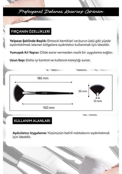 Fan Fırçası Cre Ars Fan Brush 116