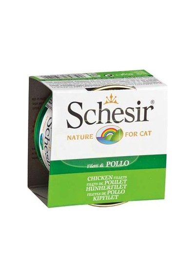 Schesir Tavuk Fileto Etli Konserve Yetişkin Kedi Maması 85 G