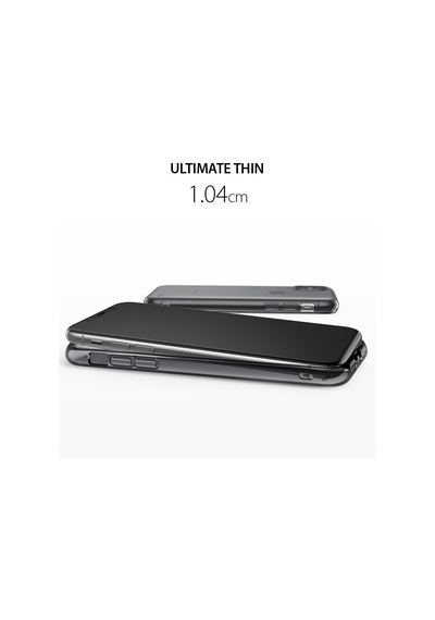 Ringke Air Apple Uyumlu iPhone X İle Kılıf Smoke Black Ultra Hafif Esnek İnce Renkli Transparan 1.04 Mm