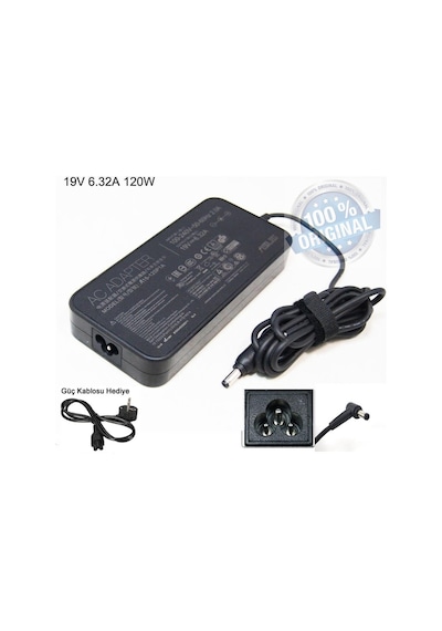 Asus Uyumlu N56 N56V8 N56Vz N56V Adaptör Şarj Aleti 19V 6.3A 120