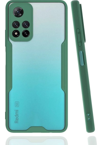 Newface Xiaomi Redmi Note 11 Pro Plus 5g Kılıf Platin Silikon - Yeşil