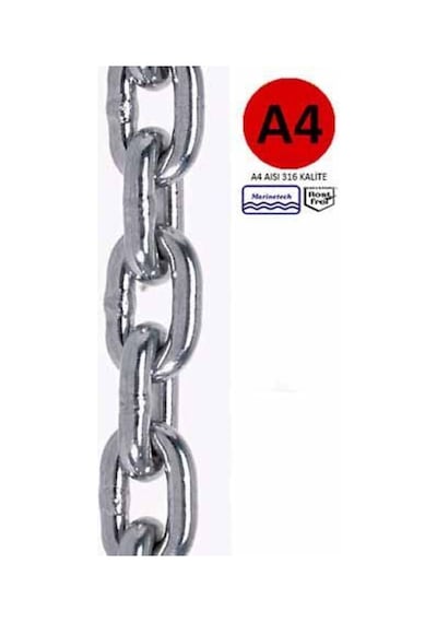 13 MM Paslanmaz / Krom Zincir