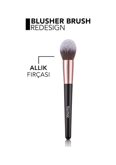 Silindir & Yuvarlak Uçlu Allık Fırçası Çok Renkli