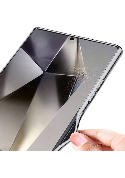 Galaxy Uyumlu S24 Ultra Kılıf Kamera Korumalı Suni Deri Tasarım Pazarplus Yeni Seri Procase Kılıf Siyah