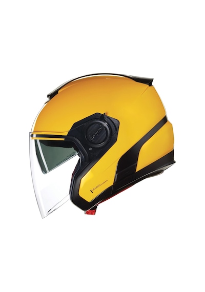 N40-5 06 Classico 306 Camli Yarım Motosiklet Kaskı Sarı M Çok Renkli