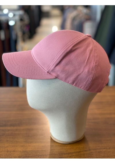 Hamze Düz Basic Pamuklu Unisex Cap Şapka Pembe