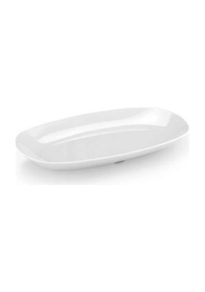 Tria Melamin Beyaz Kayık Tabak 34 Cm