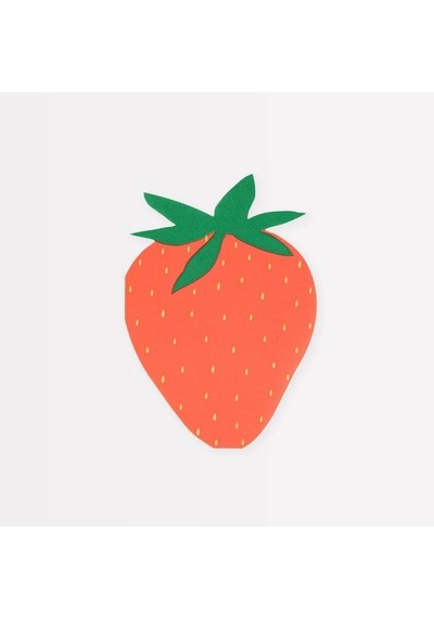 - Strawberry Napkins - Çilek Peçeteler X16
