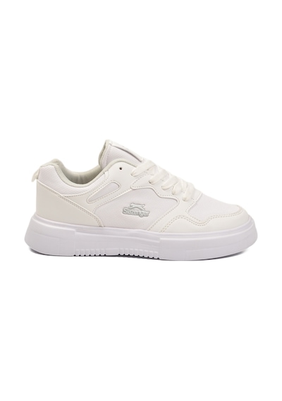 Slazenger Beyaz Bağcıklı Cilt Hafif Esnek Unisex Spor Ayakkabı Energy G Beyaz