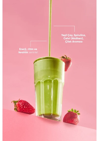 Matcha Çayı Çilek Aromalı 20 Saşe x 8 G
