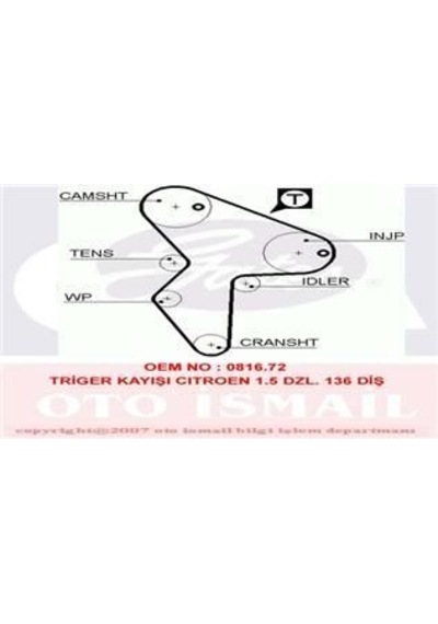 GATES 5418XS TRIGER EKSANTRIK KAYISI SAXO 1.5D 136x254