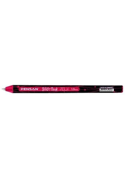 Pensan Glitter Simli Jel Kalem Kırmızı - 3 Adet Kırmızı