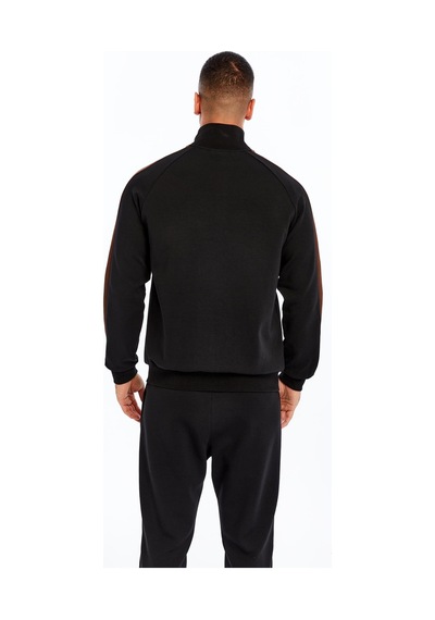 AR-MA Arma Erkek Slim Fit Reglan Kollu Fleto Cepli Tam Fermuar Dik Yaka Interlok Sweatshirt K30324989602 Siyah