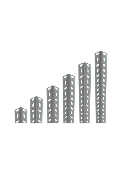 40x40 Mm Galvaniz Çelik Raf Profil 200 Cm-1.50 Mm Gri