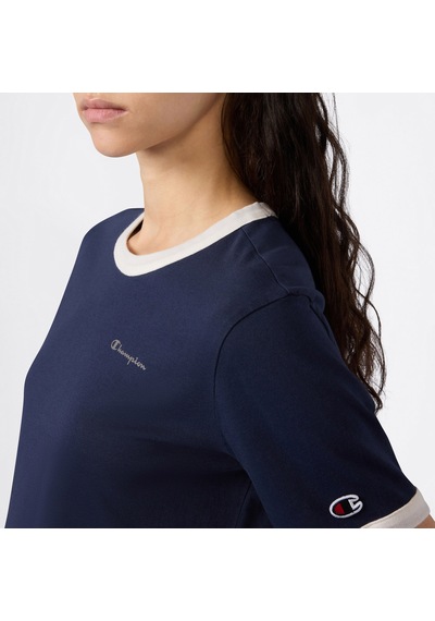 Champion Crewneck Croptop Kadın Lacivert T-shirt 118533 2800284