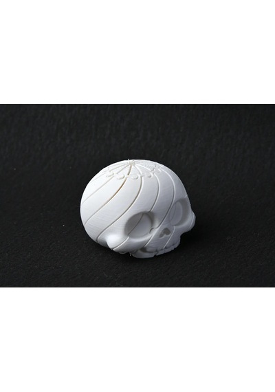 3d Baskı Kafatası Fidget Uzayan Spiral Kafatası Stres Oyuncağı Cadılar Bayramı Dekoru Beyaz