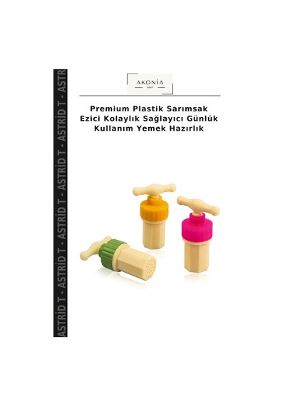Premium Plastik Sarımsak Ezici Kolaylık Sağlayıcı Günlük Kullanım Yemek Hazırlık Çok Renkli