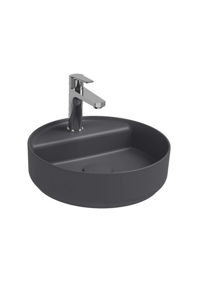 Isvea Infinity Batarya Delikli Tezgah Üzeri Lavabo 42CM Antrasit