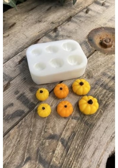Kabak Mini Altılı Mum Kalıbı Silikon 50 x 22