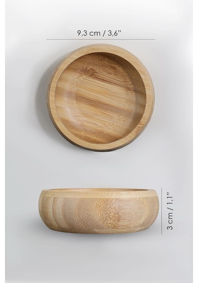 Bambu Ahşap Sosluk Ve Çerezlik 10 Cm