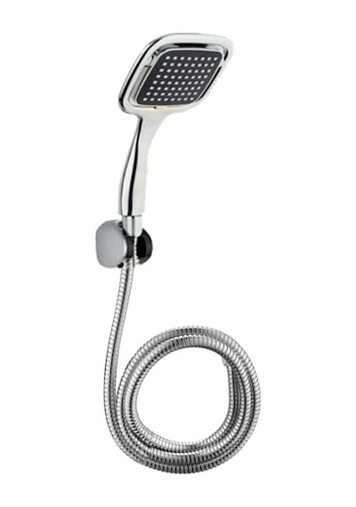 Siyah Kare Banyo Duş Seti Hortum Mafsal Ve Başlık Set Diğer
