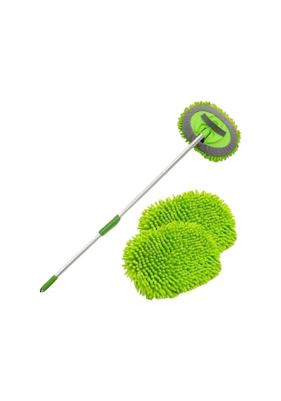 Ergonomik Tasarım Yedek Mikrofiber Bezli Araç Yıkama Mop Seti