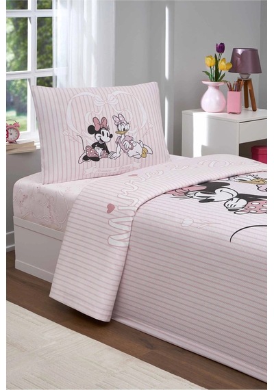 Özdilek Lisanslı Tekkişilik Çocukpike Takımı-minnie Vedaisy Pembe