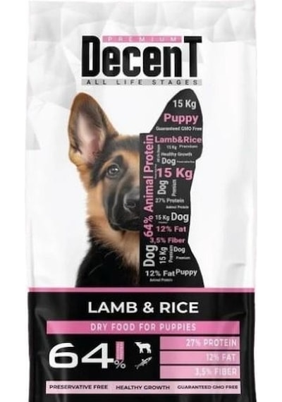 Decent Kuzu Etli Yavru Köpek Maması 3 Kg