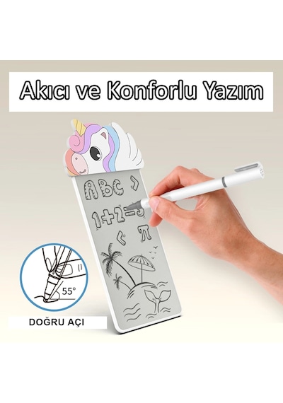 Silikon Figürlü Manyetik Mini Yazı Tahtası 5,5'' - 14 Cm Diğer