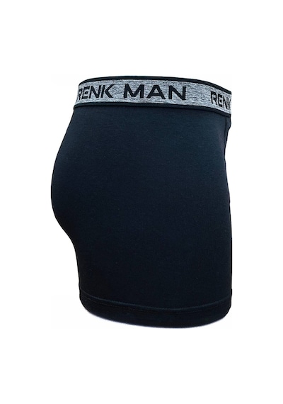 Kenn Paul Renk Man Erkek Düz Siyah Boxer Çok Renkli