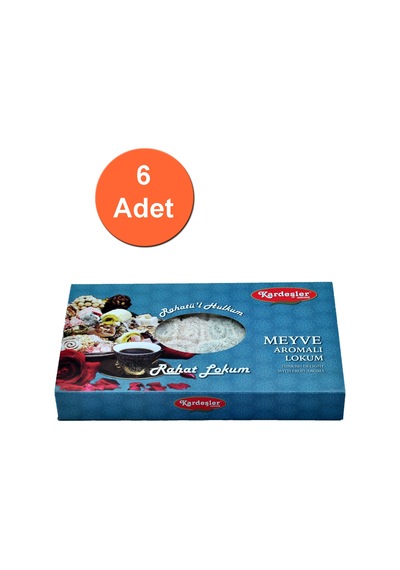 Kardeşler Şekerleme Meyve Aromalı Sarma Hediyelik Lokum 6 x 700 G