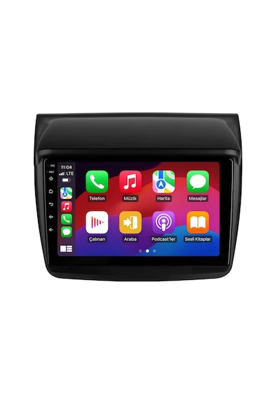 Mitsubishi L200 Android Multimedya 2007-2015 Carplay Android Auto Navigasyon Kameralı 4gb Ram 32gb 9"
