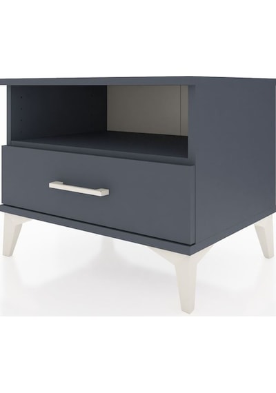 Hyperion Komodin Tek Raflı Tek Çekmeceli 60x44x48 Antrasit-an... Antrasit