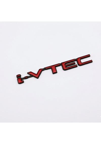 Ons381 Honda Civic İ-vtec Metal Arma Logo Kırmızı Siyah 1