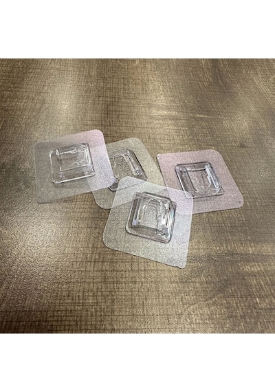 Yedek Yapıştırıcı Sticker Duvar Yapışkan Sihirli Banyo Düzenleyici Yedek Yapıştırıcısı 4 Adet Bej