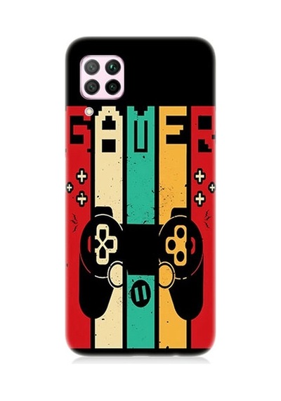 Huawei P40 Lite Uyumlu Gamer Joystick Desenli Silikon Kılıf