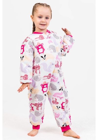 Babymod Elyaf Dolgulu 2,5 Tog Pamuklu Penye Astarlı Kız /erkek Çocuk Uyku Tulumu Pembe