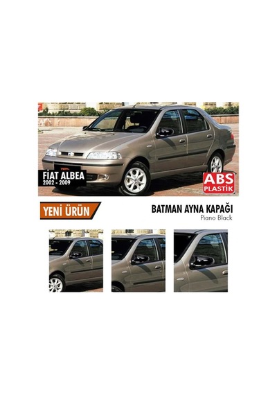 Fiat Albea Yarasa Ayna Kapağı Batman Parlak Siyah Piano Black 2002-2009