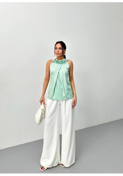 Steps Jakar Saten Bluz Mint Mint