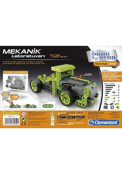 Clementoni Mekanik Laboratuvarı Hot Rod ve Race Truck 64959