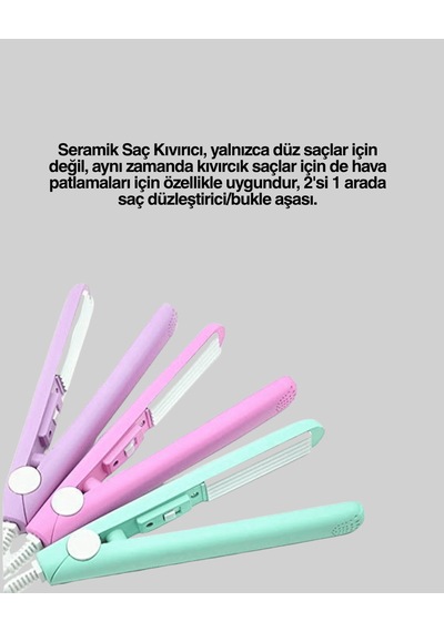 Yaylı Sistemli Kısa Saç Kıvırıcı, Otomatik Güç Ayarlı