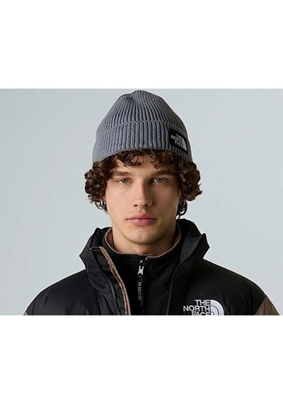 The North Face Tnf Logo Box Cuffed Beanie Bere Nf0a8chedyy1 Gri Gri