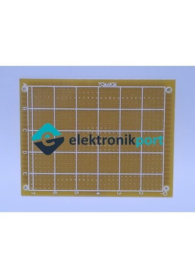 Elektronikport-Delikli Plaket 7X9 Pertinaks