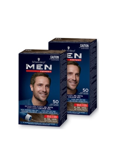 Schwarzkopf Men Perfect Saç Boyası 5.0 Açık Kahve 2'li Schwarzkopf Men Perfect Saç Boyası 5.0 Açık Kahve 2'li