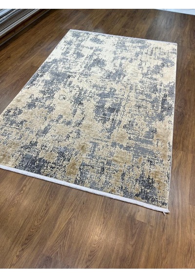 Bugo Concept Akrilik Viskon Grey Gold Makina Halısı 160x230 Diğer