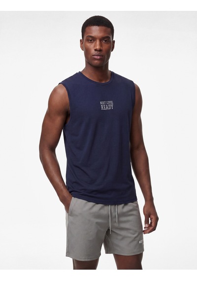 Koton Straight Fit Kolsuz Bisiklet Yaka Baskılı Sporcu Atleti Lacivert 6sam30015nk