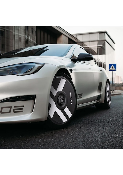 Haloblk Halodısc 2 X-factor - Tesla Model Y - 21 İnç Aerodinamik Siyah Jant Kapağı - 4 Adet